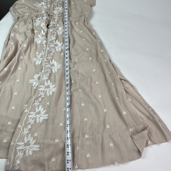 Time For Me Embroidered Boho Duster Kimono Large Floral Long Jacket Festival - Picture 11 of 16